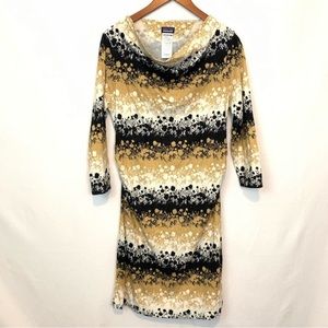 Patagonia Floral Colorblock Yoga Ruching Dress